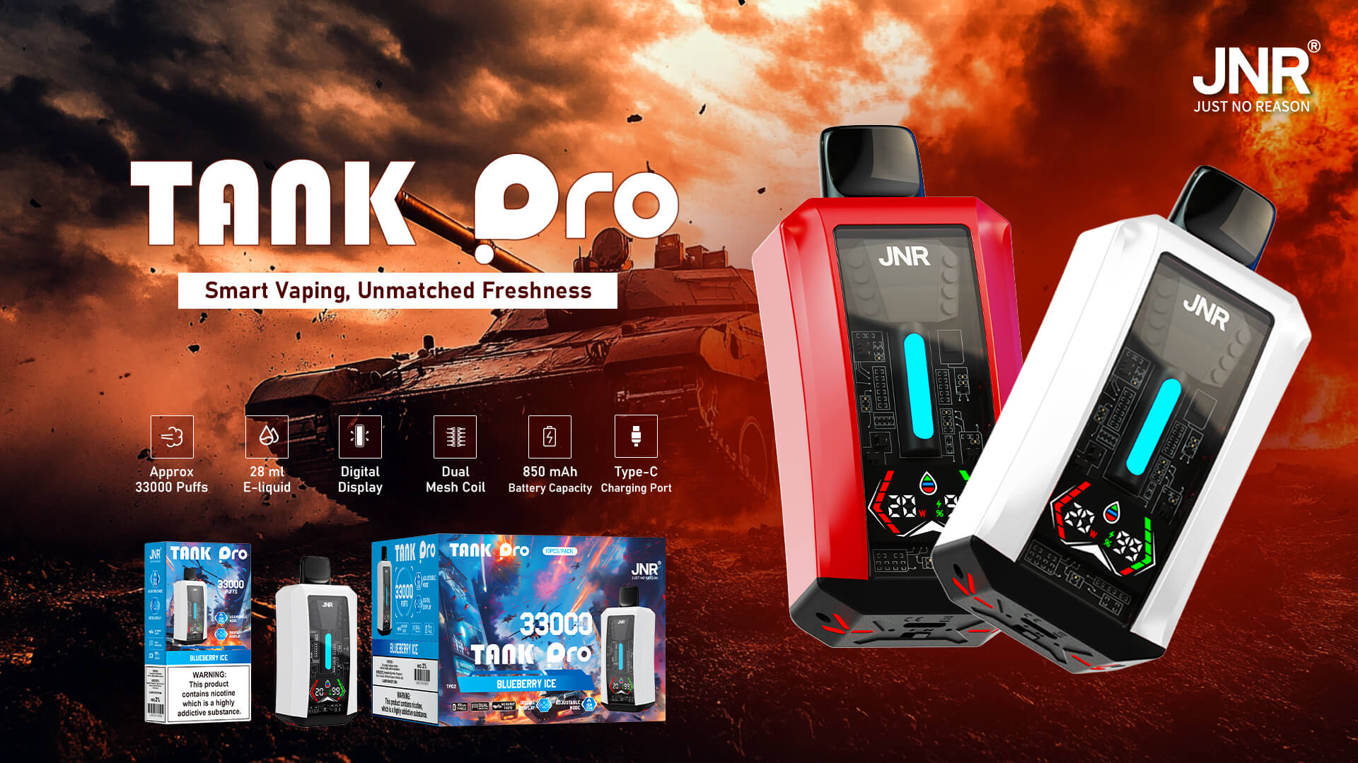 JNR Tank Pro 33000 Puffs Günstige Einweg Vape Hagen